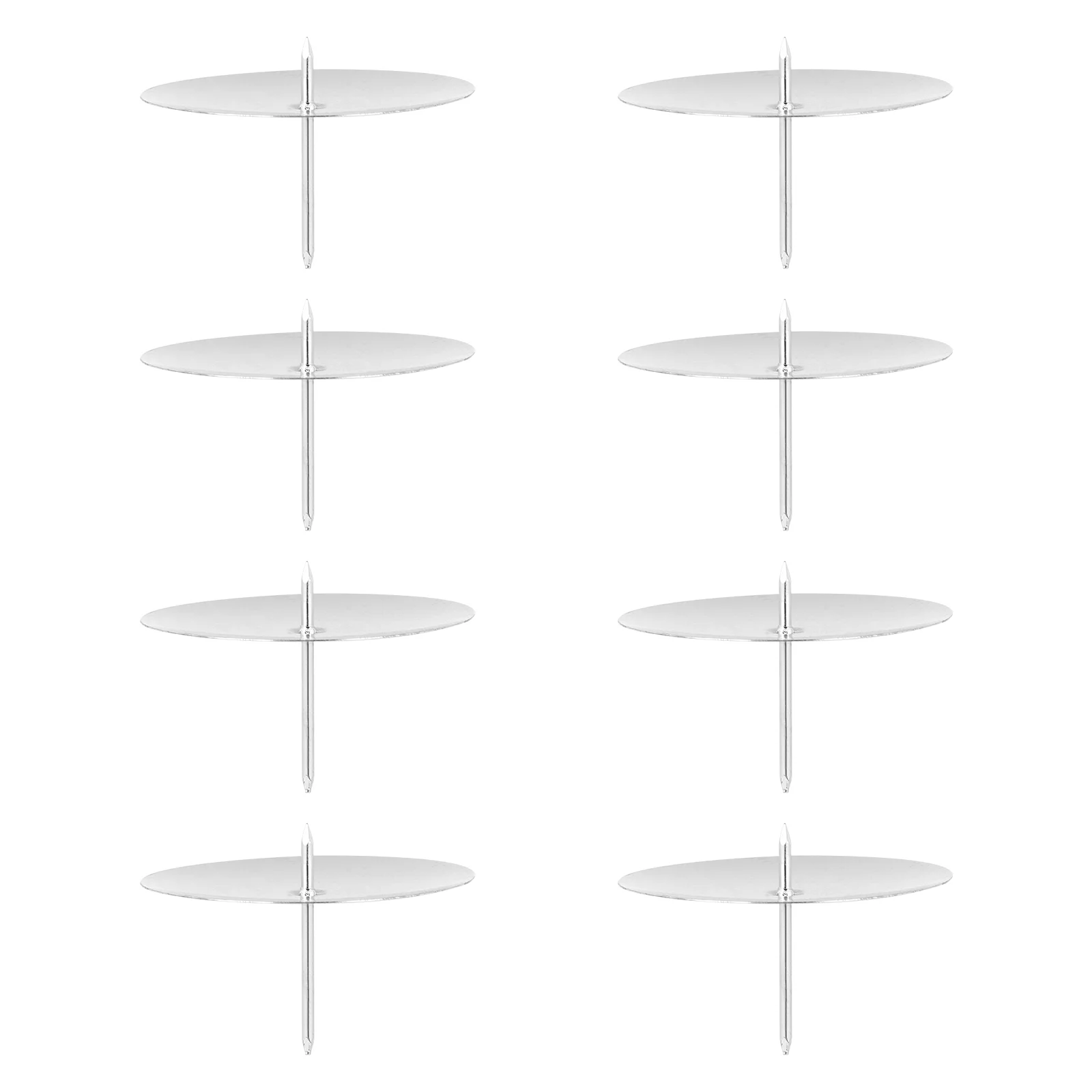

8 Pcs Decorative Candlesticks Wedding Plate Wax Candles Stand Mounting Stand Tealight Plate