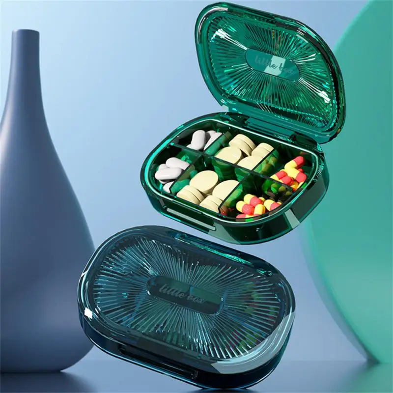 

Grid Pill Case Portable Water Proof Dispenser Box Medicine Container Organizer Drug Dispenser Medicine Holder Tablet Storage
