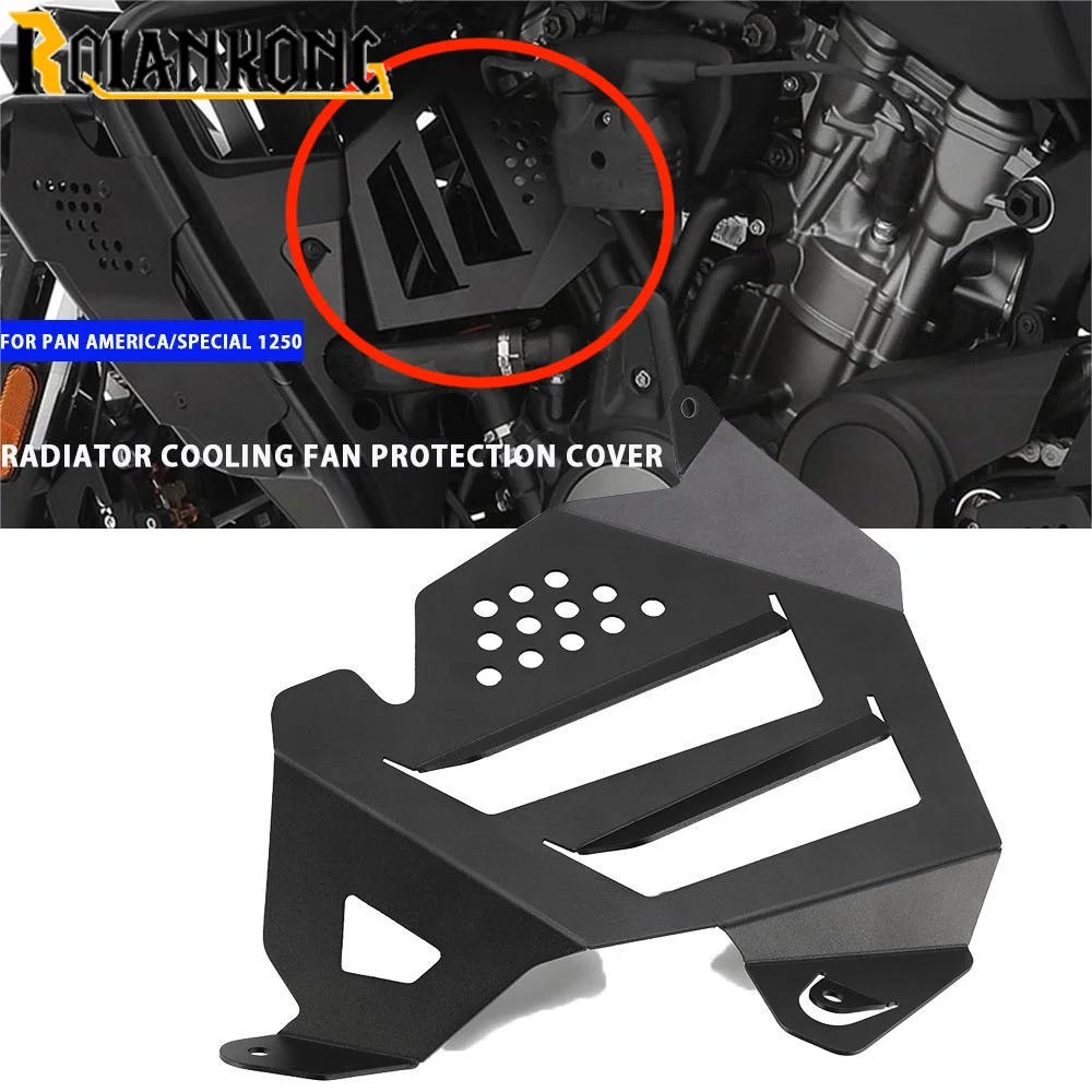 

For Pan America Special 1250 S RA1250S RA1 Radiator Guard Engine Protector Panel Left Side Fairing cooling Cover 2021 2022 2023