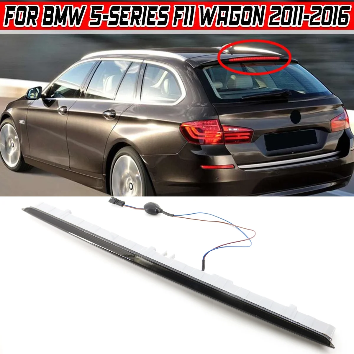 

Черно-красный светодиодный задний фонарь для BMW 5 Series F11 LCI Touring