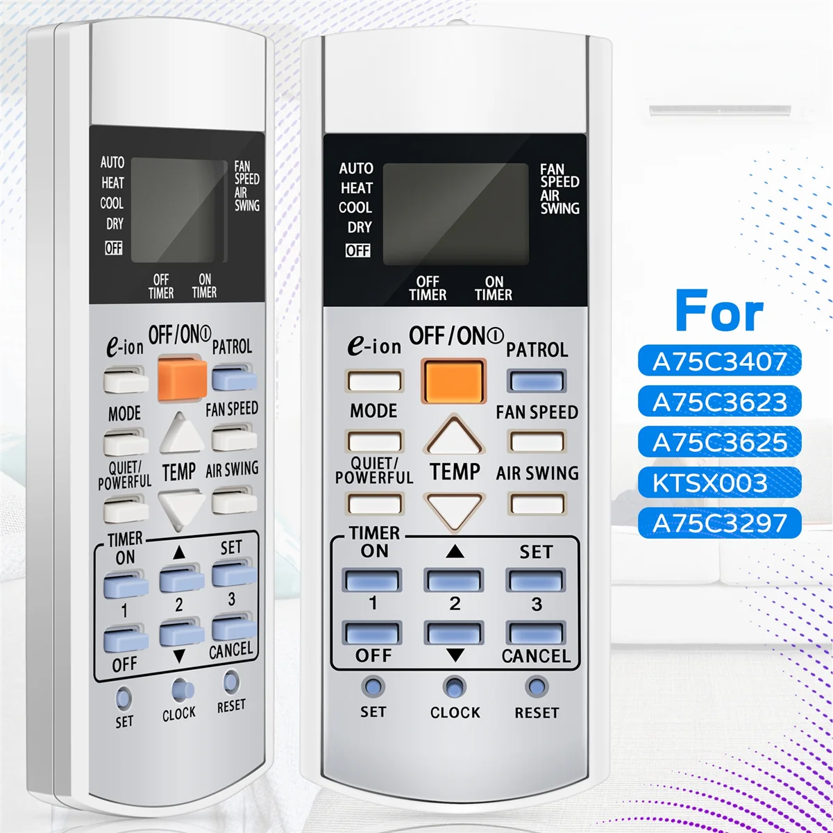 Пульт дистанционного управления для кондиционера Panasonic A75C3407 A75C3623 A75C3625 KTSX003 A75C3297