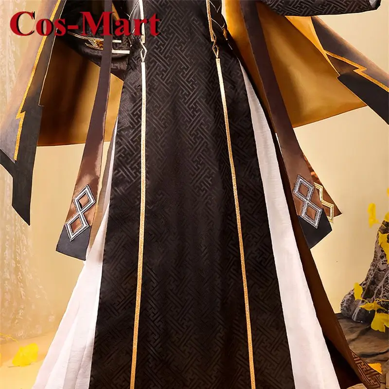 Косплей-костюм Cos-Mart Game Genshin Impact Zhongli красивая форма полный комплект