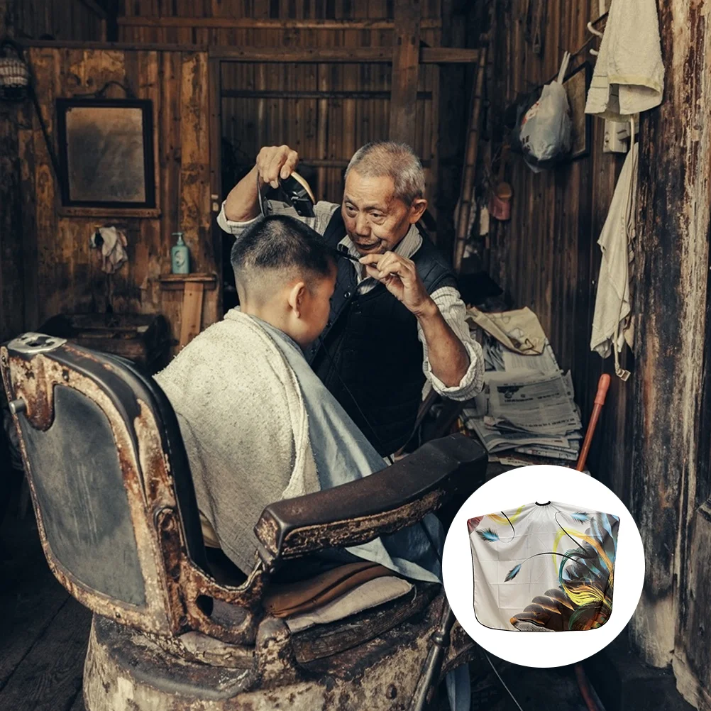 

Cape Barber Hair Haircut Salon Hairdressing Apron Styling Pattern Cloak Hairdresser Shoulder Gown Capes Shampoo Cover Cloth