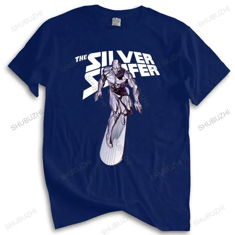 

Fashion brand t shirt mens loose Silver Surver Marver Heroes Men's T-Shirt new fashion tee-shirt man tee