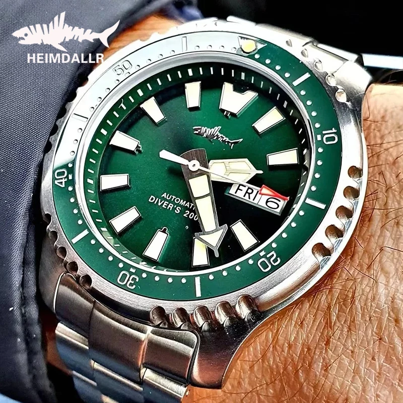 HEIMDALLR мужские дайверские часы с сапфировым стеклом Super C3 светящиеся NH36 62MAS
