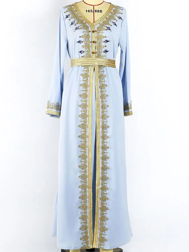 Женское длинное вечернее платье Рамадан Eid Mubarak женское Открытое в мусульманском