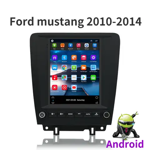 Автомобильный GPS-навигатор Android Tesla Style вертикальный экран для ford mustang 2010-2014 Автомобильный радиоплеер с RDS Wifi 4G Carplay