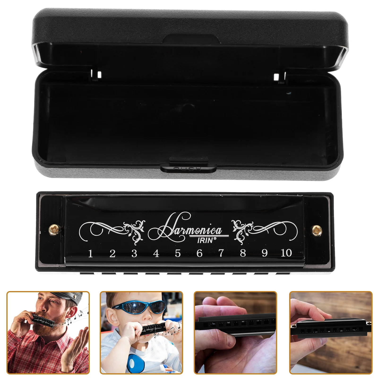 

Portable Children Harmonica Beginner Mouth Organ Small Musical Instrument Arpa