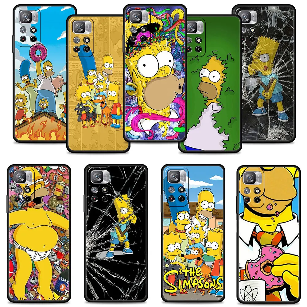 

Full Print Simpson Cartoon For Redmi Note 11 Pro 9T K40 7 10 9C 9 9S 9A 8 K40S 10C K50 Phone Funda