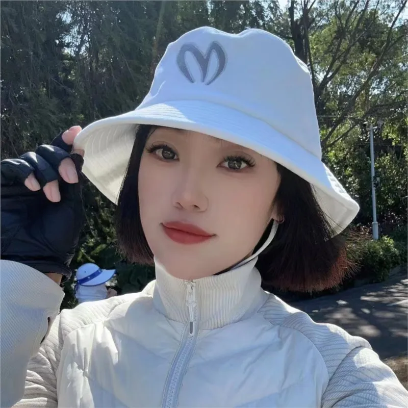 2022 New Golf Bucket Hats Sun Hats Fisherman Hats for Women Removable cap rope，flannelette