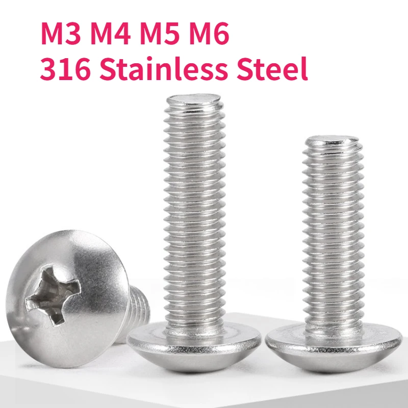 

Болт с крестообразной головкой M3 M4 M5 M6 316 A4-70 из нержавеющей стали