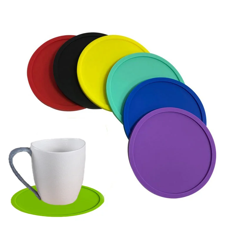 

1PC Silicone Oil Resistant Non-slip Kitchen Placemat Accessories Coaster tableware Pad Mug Dining Table Mat Napkin Home Decor