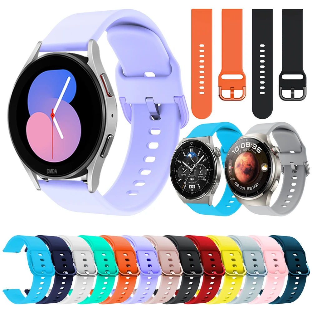 

Силиконовый мягкий ремешок для Huawei Samsung Garmin Huami Amazfit Xiaomi Band Mi 20 мм 22 мм резиновые браслеты для замены аксессуаров