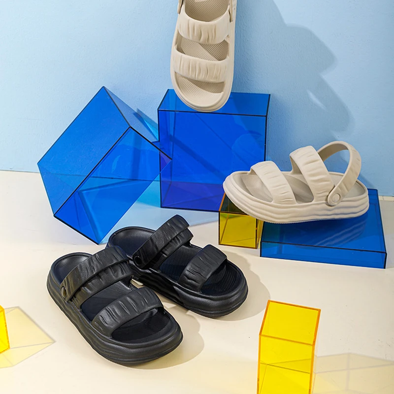 Женские шлепанцы VENTACT на толстой подошве сланцы из ЭВА пляжные сандалии с мягкой