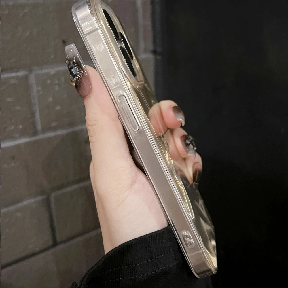 Блестящий Ударопрочный силиконовый чехол для iPhone 16 12 13 14 15 Pro Max