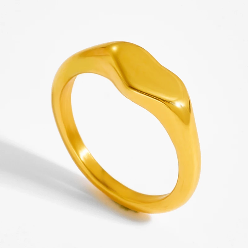 Модное женское простое геометрическое Кольцо Love Tail Ring из нержавеющей стали с