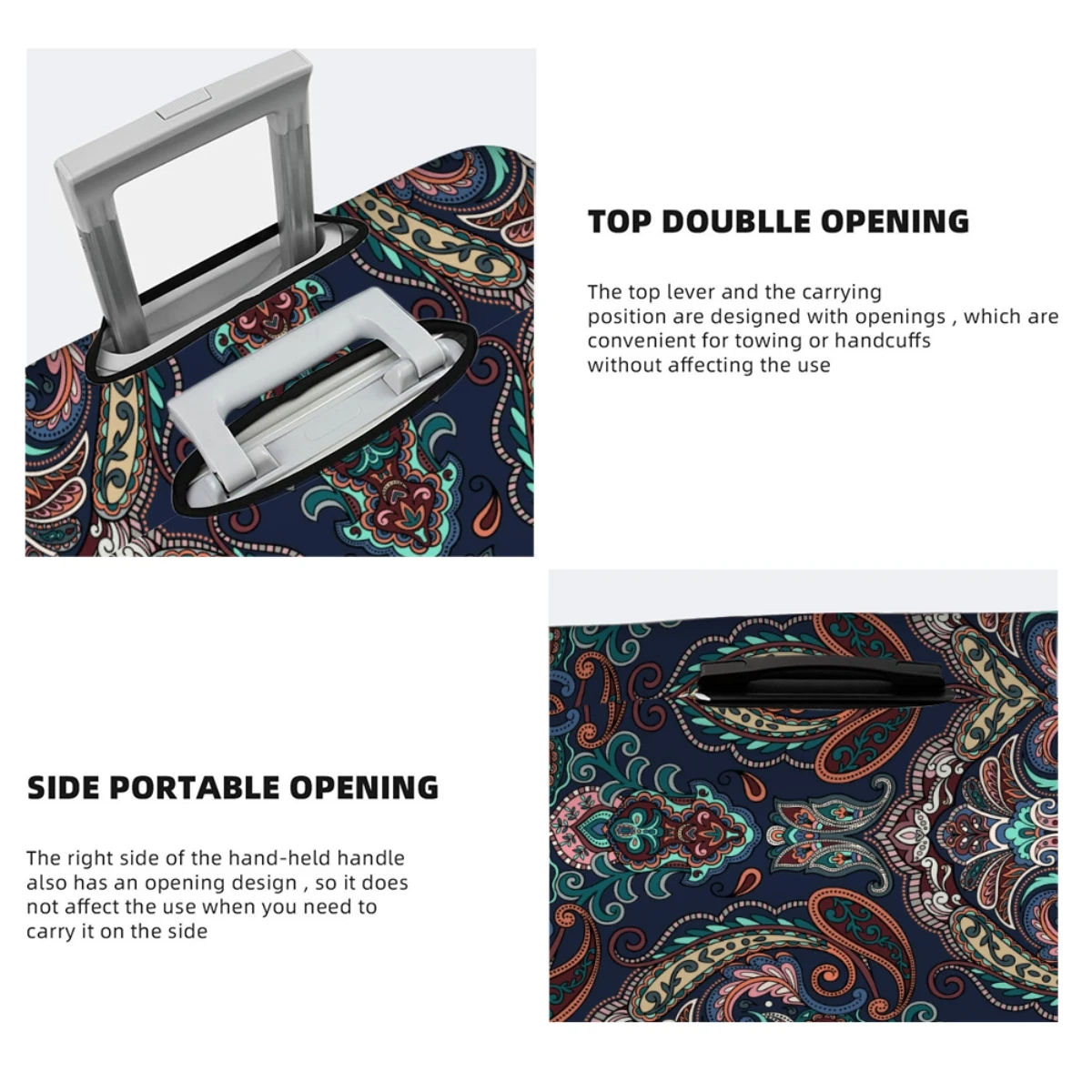 Travel Accessory Luggage Covers High Elastic Fabric Protects Luggage From Dust And Scratches 18-32in Suitcase Cover