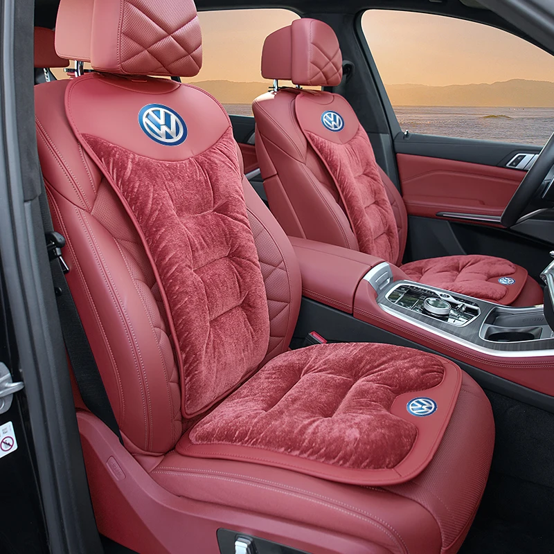 Автомобильная бархатная подушка на спинку с кристаллами для VW GTI Polo Passat Scirocco Golf