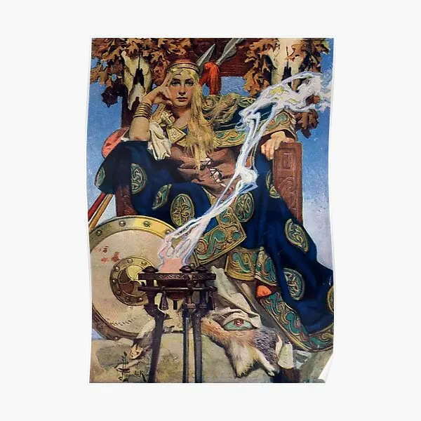 

Queen Maeve By Jc Leyendecker Poster Room Decoration Painting Funny Picture Print Art Mural Wall Decor Home Vintage No Frame