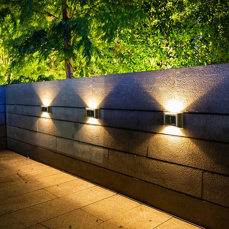 Solar Wall Light Outdoor Waterproof Balcony Wall Lights for Courtyard Street Landscape Garden Decor Lamp Solar Outdoor Wall Lamp