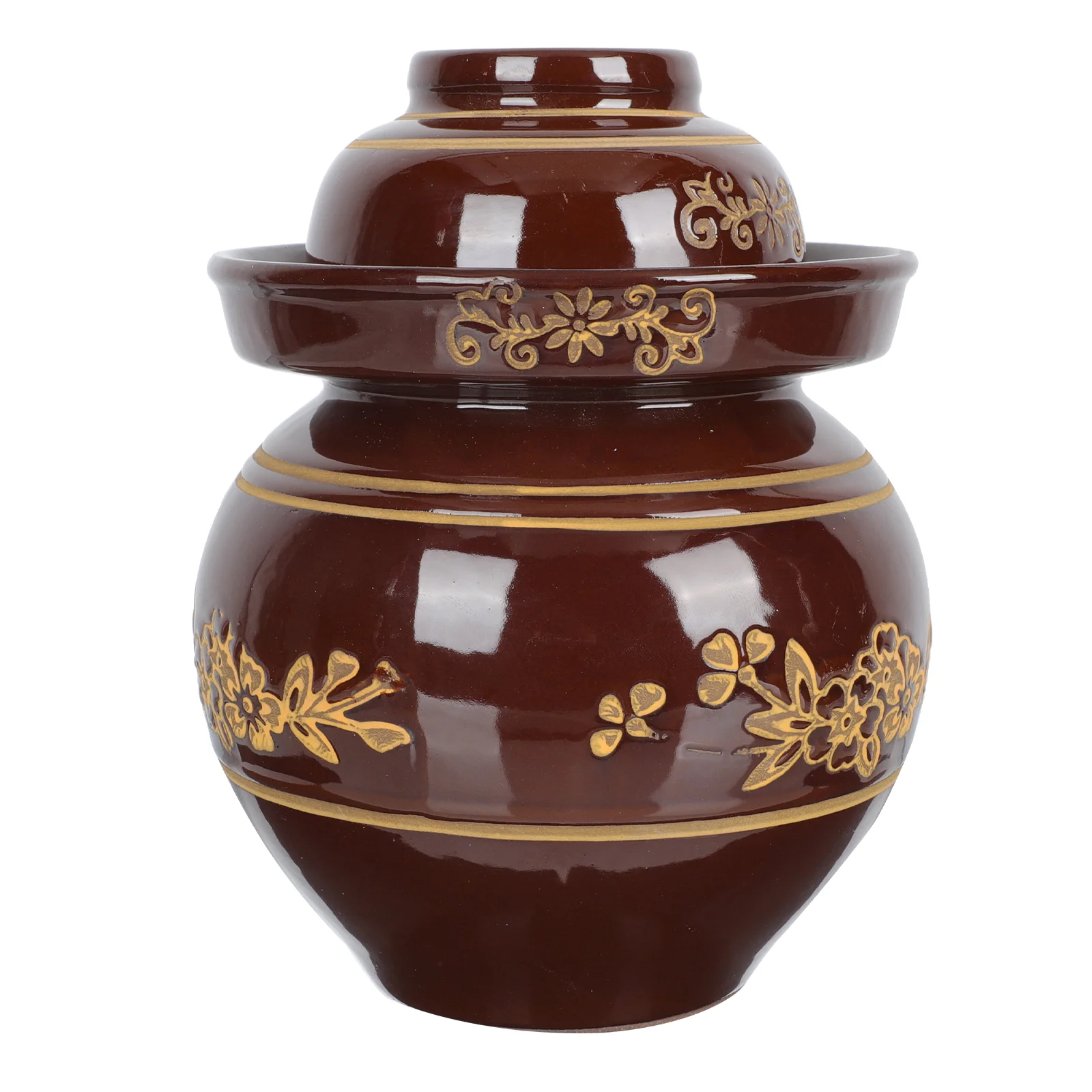 

Jar Pickle Pickles Container Fermenting Jars Storage Crock Fermentation Can Canister Pot Ceramic Kimchi Terracotta Airtight