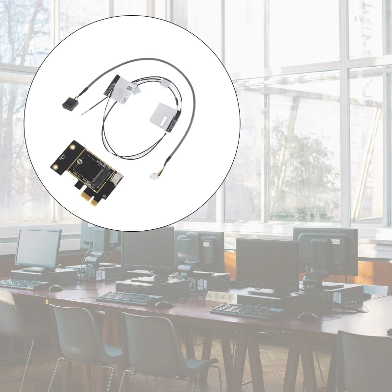 

M.2 Wifi Adapter M2 NGFF Key A E To Pci Express PCI-E 2230 Wireless Network Card
