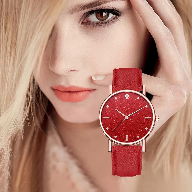 

Manufacturer's Spot Wholesale Watches Women's All Sky Star Belt Quartz Watches Gifts Watches Women's Watches 28036