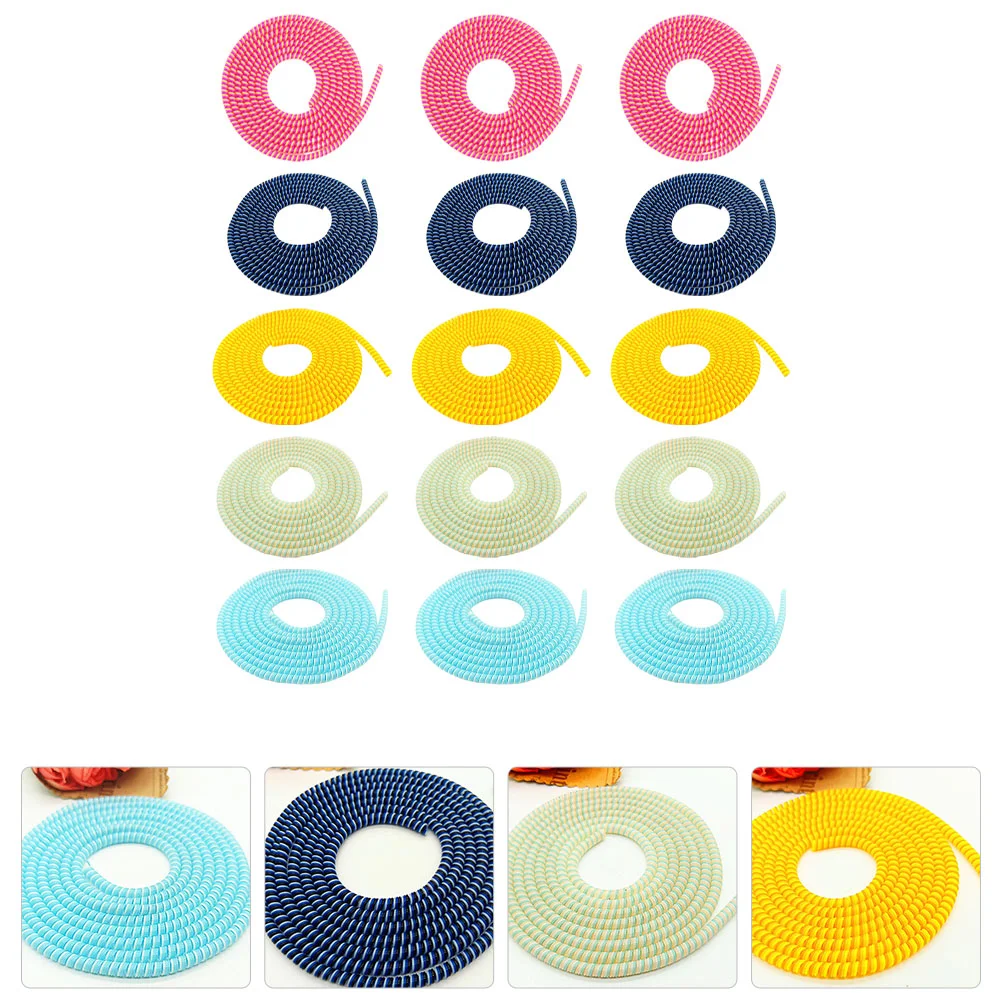 

Cable Cord Protector Sleeve Cover Headphone Power Wire Wrap Saver Phone Spiral Protection Charger Extension Management Organizer