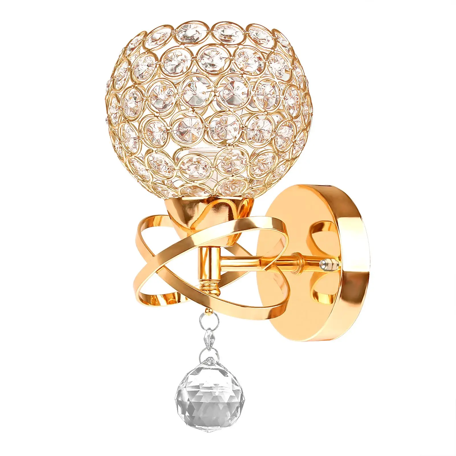 

E14 Wall Lamp Indoor Lighting Wall Lamp Crystal Lights Decoration Bedside Wall Sconce Gold/Sliver For Modern Home Ligting