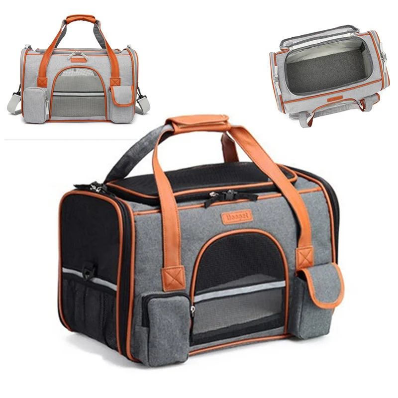 

Small Shoulder And Foldable Outing Airline Dogs Carrier Portable Medium For Breathable Cats Travel Pet Pets Approved Bag Handbag