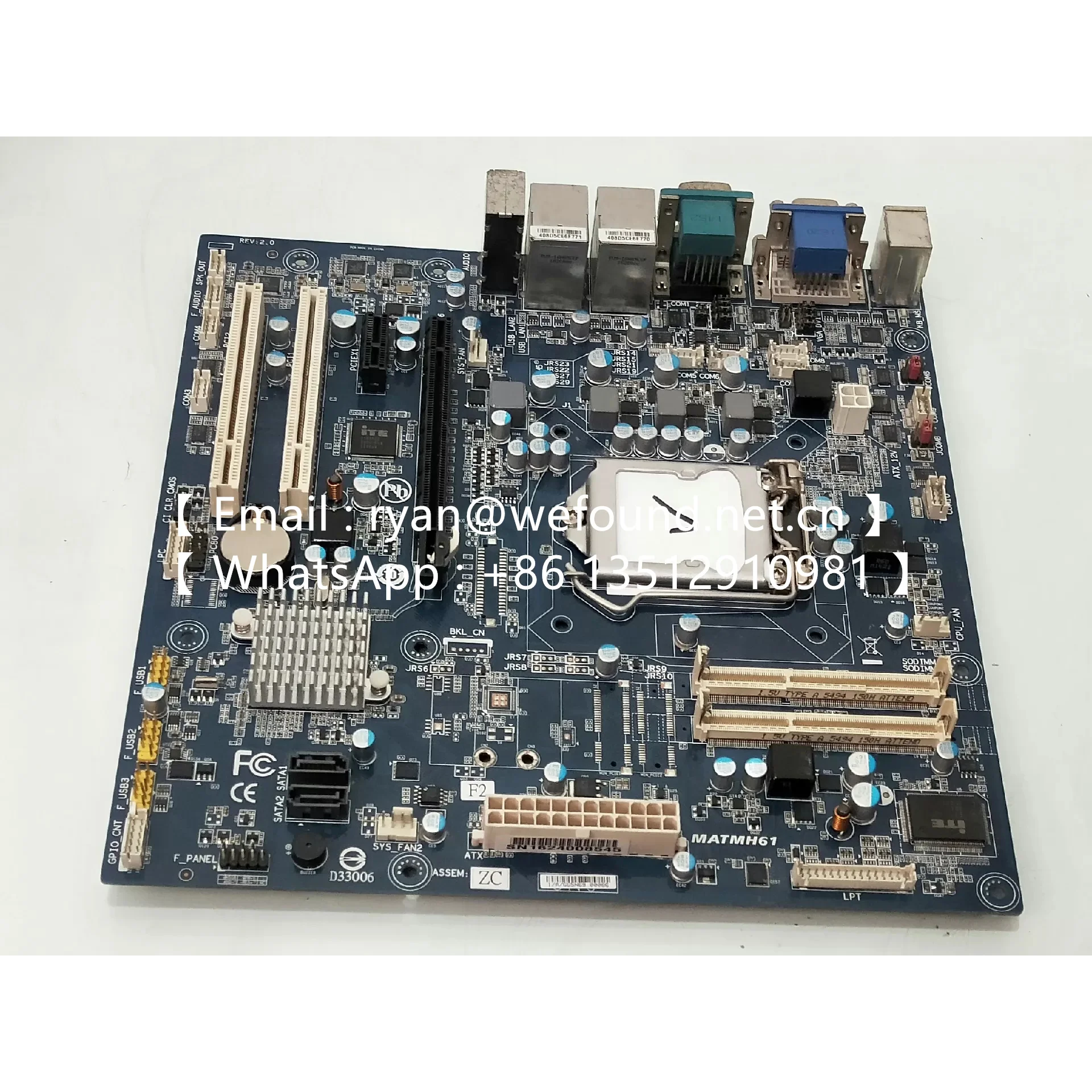 Фото IOBP-IMB-H612B-R10 H61 MATMH61 H61 SV1-H612A h61 №4