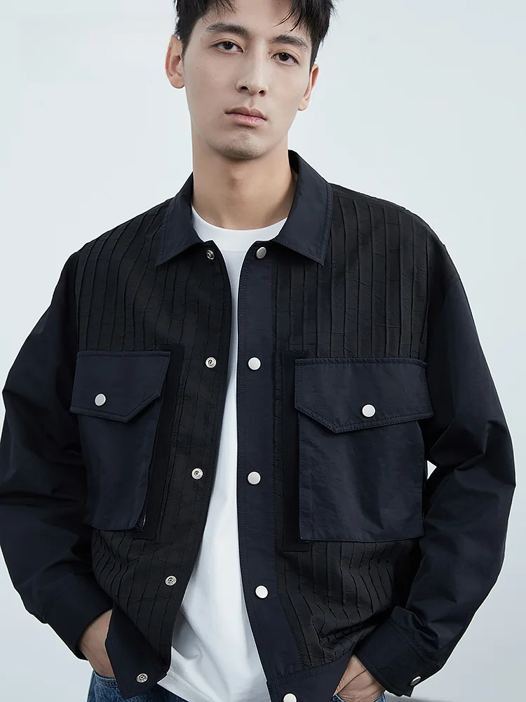 Свободная куртка для мужчин весенняя новая корейская модная рабочая одежда с