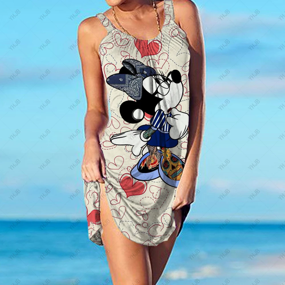 

Мини-платье женское летнее ТРАПЕЦИЕВИДНОЕ на бретельках с круглым вырезом