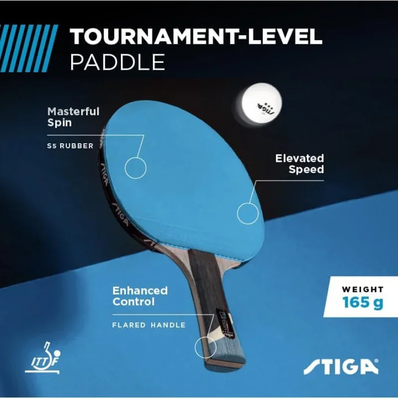Ракетка для настольного тенниса STIGA Pro Carbon Performance Level с углеродной технологией