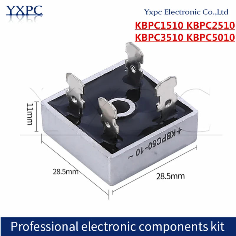 

1pcs New KBPC1510 KBPC2510 KBPC3510 KBPC5010 Bridge Rectifier