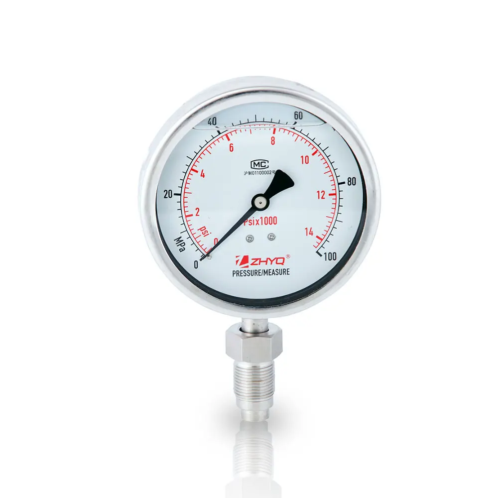 

100MPa-150MPa -M20*1.5 Bourdon Tube Homogenizer Sanitary Pressure Gauge