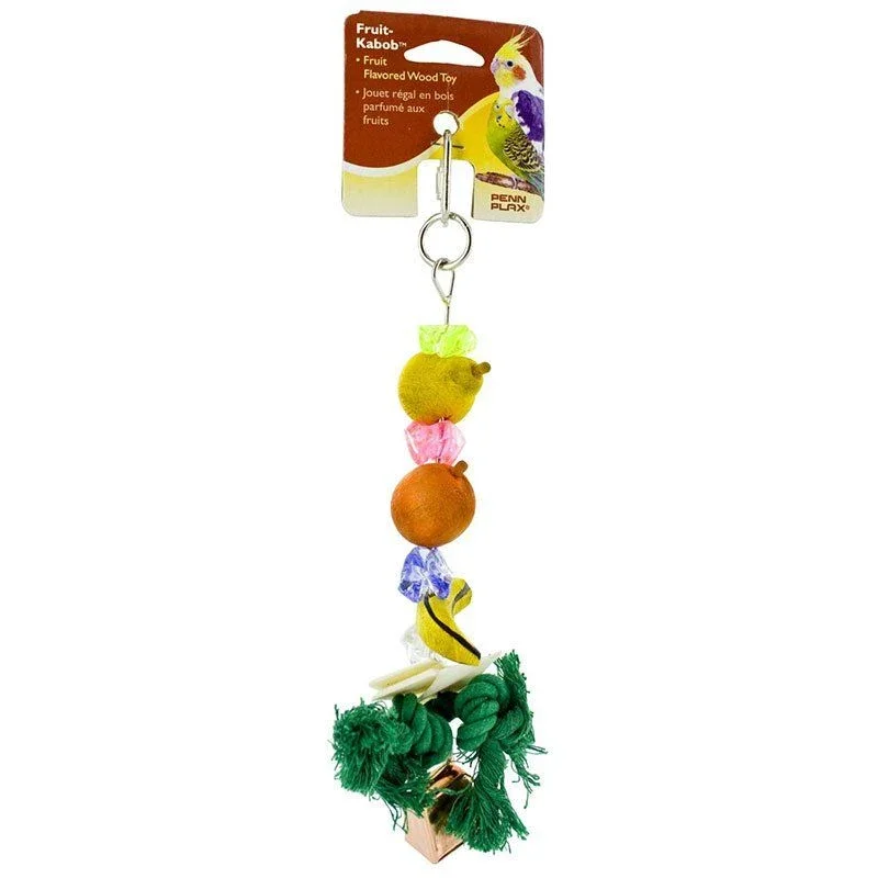 

JMT Bird Life Fruit Kabob Wood Cockatiel Toy