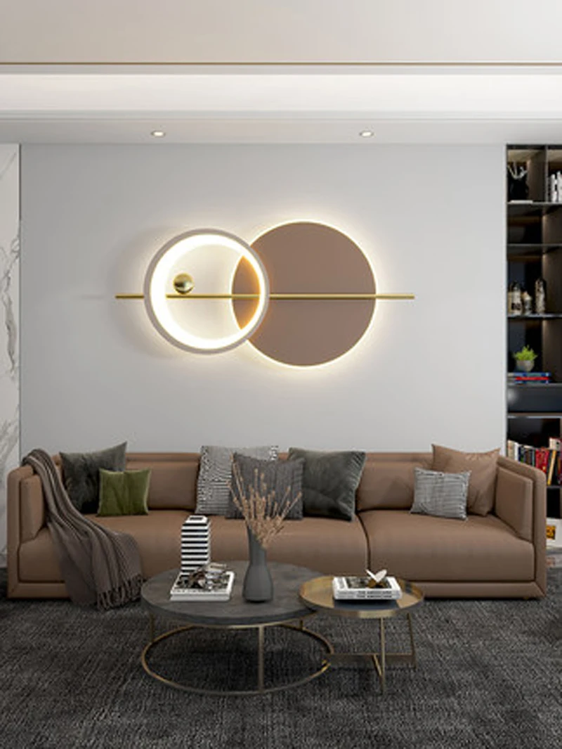 

Nordic minimalist decoration light luxury wall lamp living room sofa background wall atmosphere LED bedroom bedside lamps