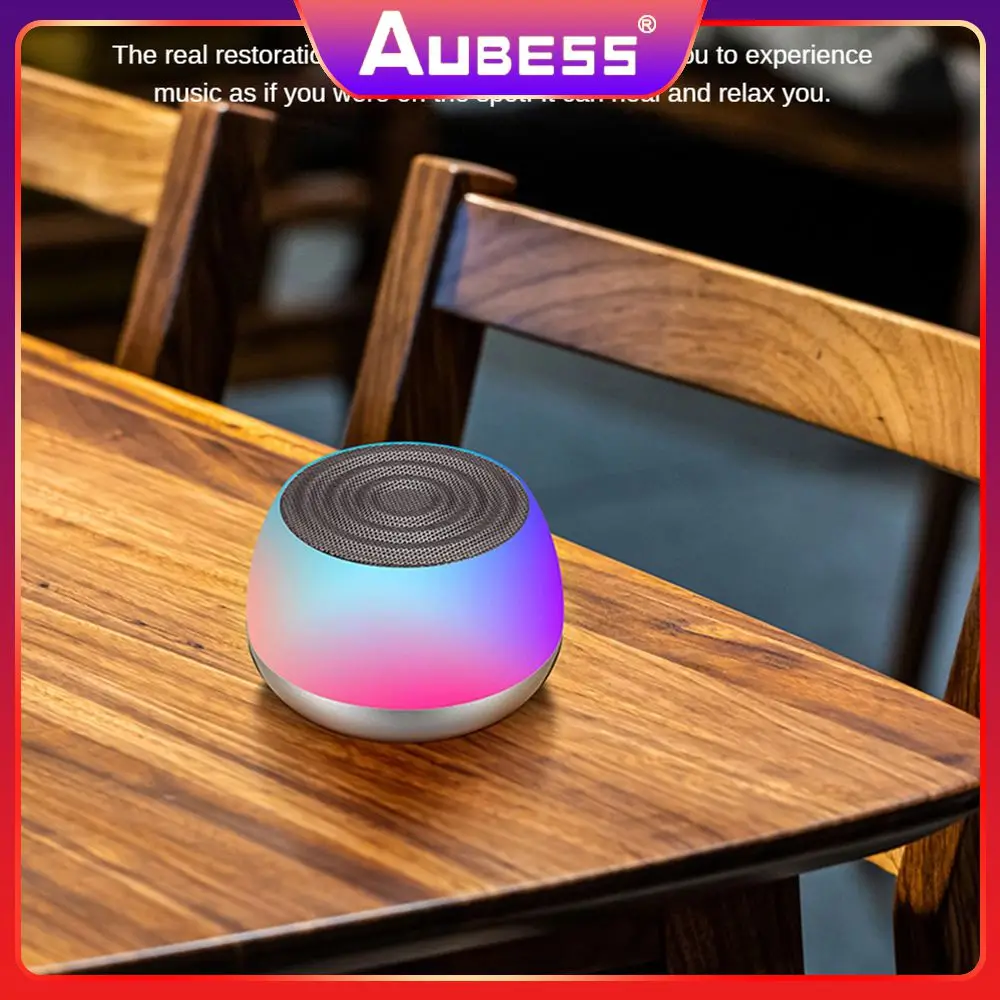 

Small Speaker High Volume Abs Speaker Subwoofer Wireless Player For Iphone Huawei Xiaomi Sound Box Speaker Led Lights