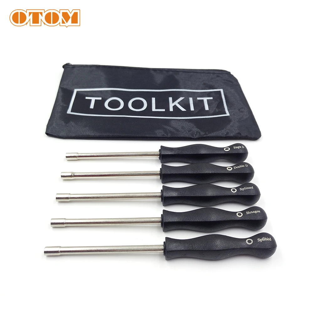 

OTOM Set of 5 Carburetor Screwdrivers Adjustment Multi-head Tune-up Bolt Key Car Repair Sleeve Maintenance Tool Single Double D