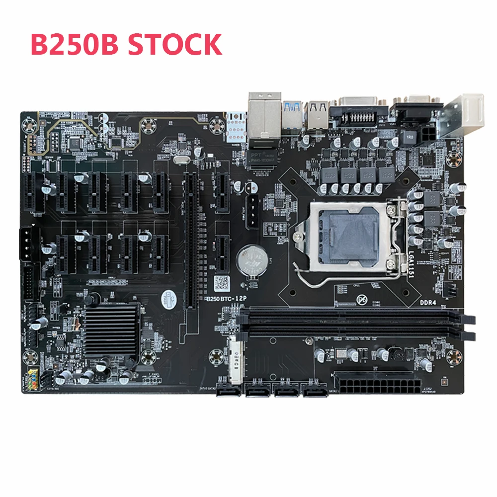 

Support 12 graphics cards B250B DDR4 LGA1151 Motherboard