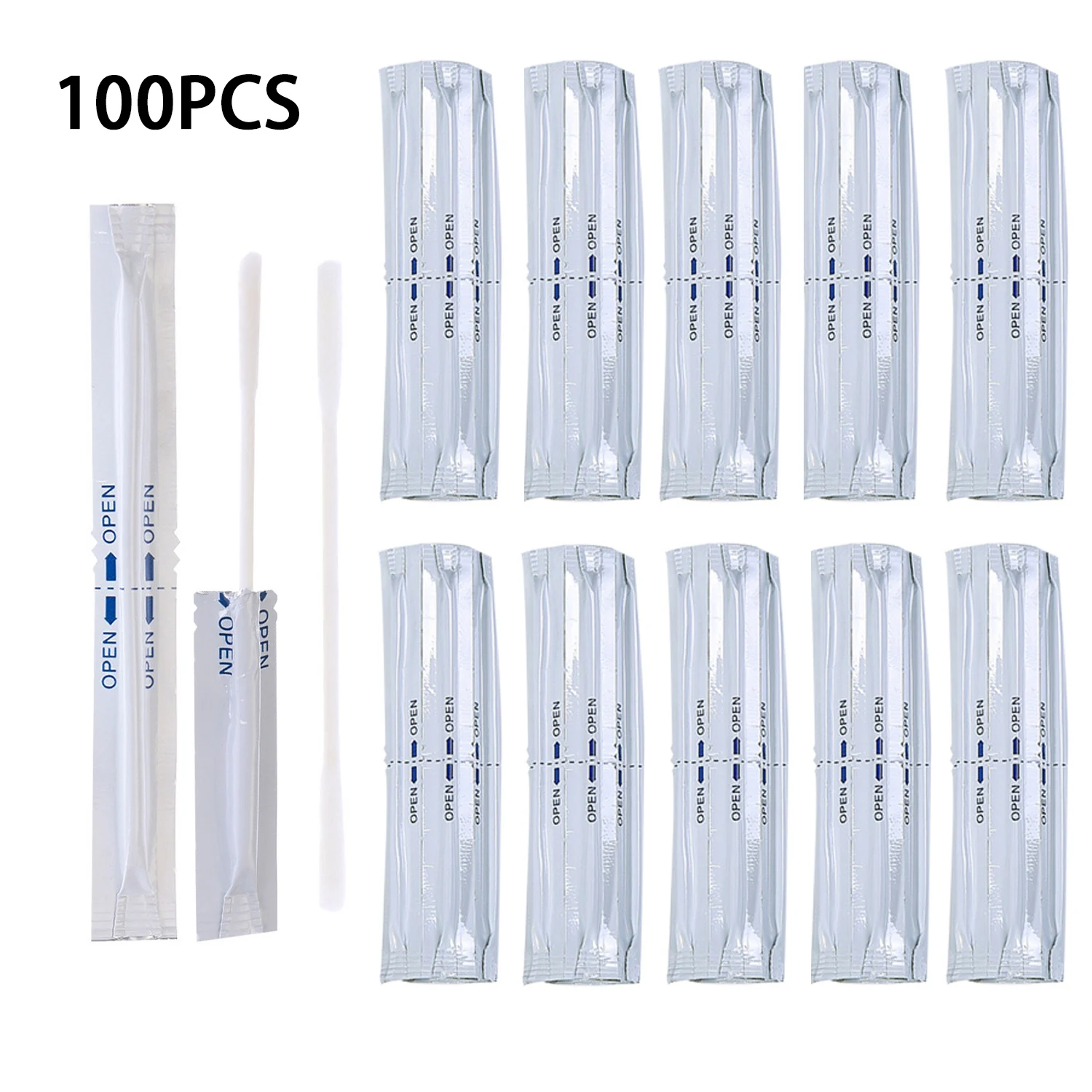 100pcs Wet Cotton Swabs Double Head Cleaning Stick For IQOS 3 Duo 3.0 Duo 3 2.4 PLUS LIL/LTN/HEETS/GLO Heater Cleaner Tools