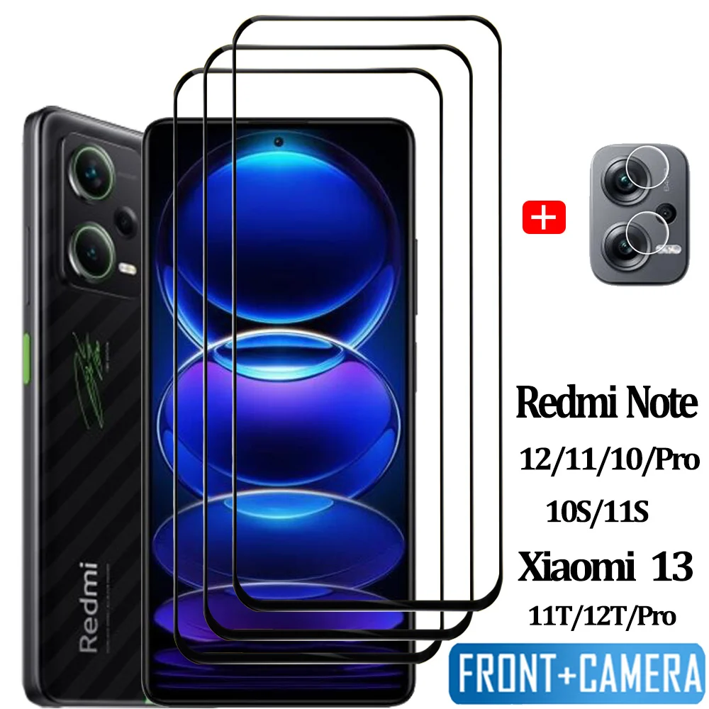 

Pelicula,For Xiaomi Redmi Note 12 10 11 Pro 5G Tempered Glass Redmi Note12 Pro+ Plus Screen Protector Xiaomi 13 11T 12t Pro Cristal templado Nota 10S 11S Front Film Note10 Note11 Original Phone Film &Camera Protectors