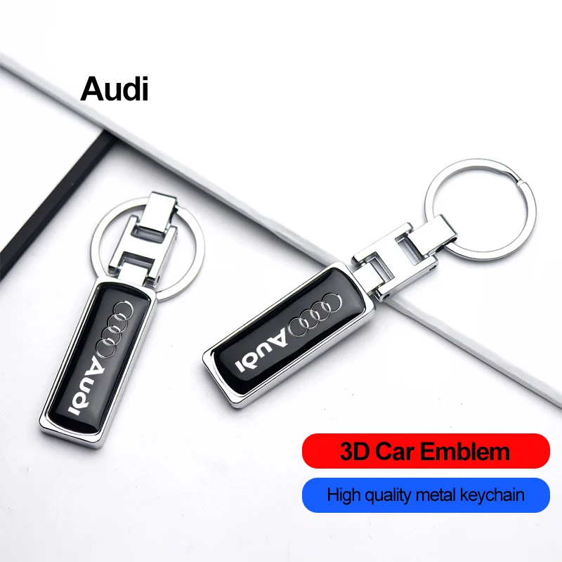 Брелок для ключей Audi Quattro Sline S4 TT S6 S7 SQ7 A3 A4 A6 A7 A8 A8L Q3 Q4 Q5 Q6 Q7 Q8 RS3