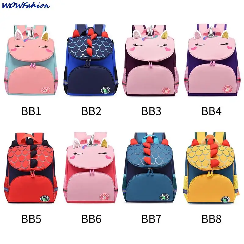 Girls Boys Unisex Backpacks Kindergarten Cartoon Animal Dinosaur Unicorn Backpack for Kids Children School Bags Book Bag 