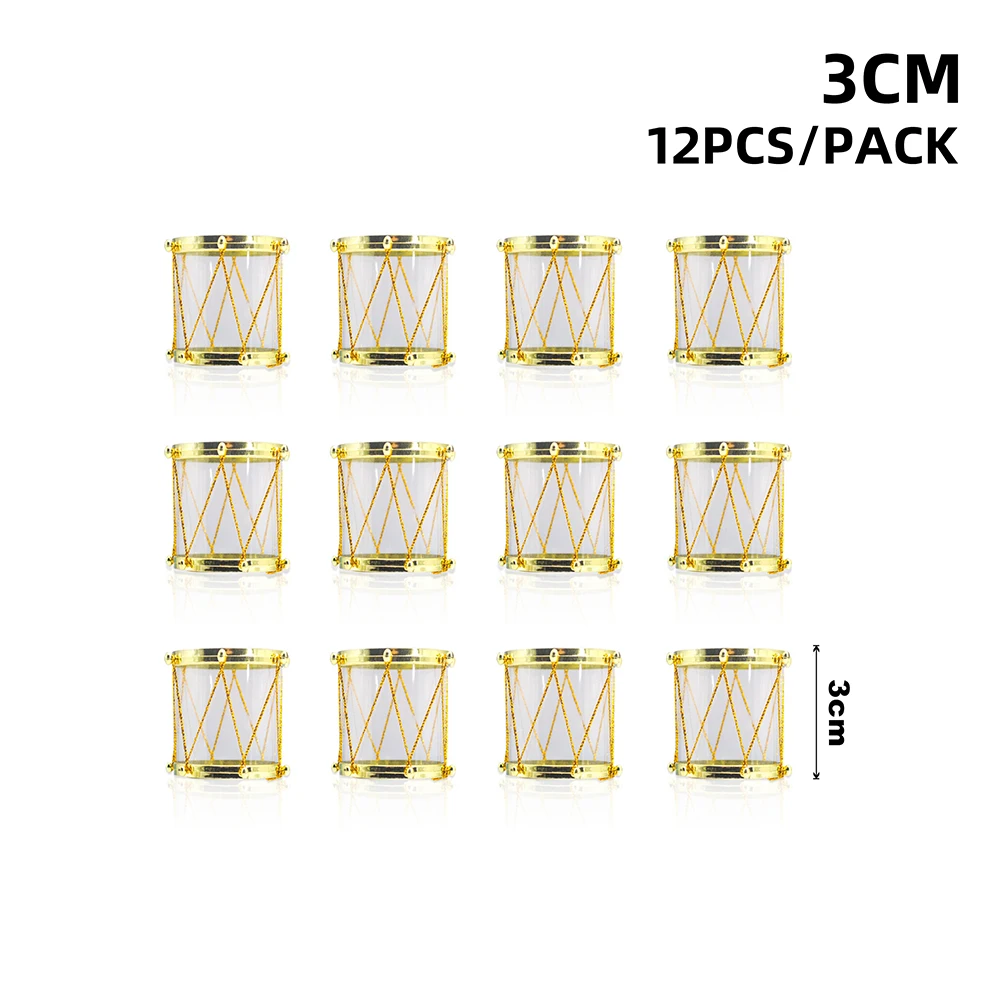 

Рождественские золотые мини барабаны