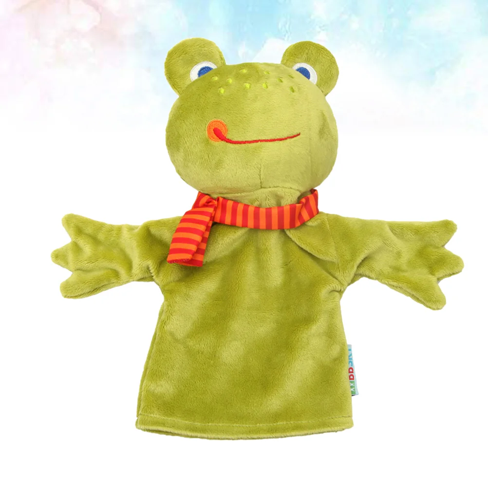 

Children Cartoon Animal Hand Puppet Animal Kids Glove Puppet Toy Parent-child Interaction Plaything (Frog) Best Baby