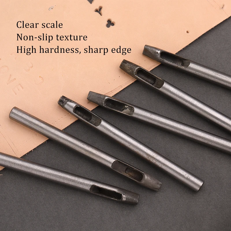 LMDZ Leather Handmade Seal Sculpture Tools Kit Stamping Stars Flowers Shape Hole Punch |