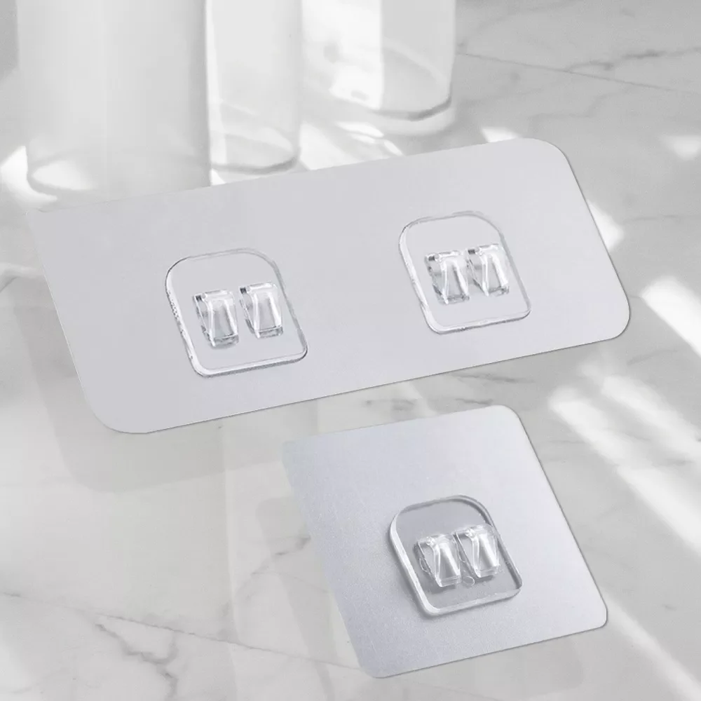 

2022New Seamless Adhesive Hooks Wall Mount Rack Strong Non-Marking Patch Patch Accessories Grab Hook For Racks Baskets Home Supp