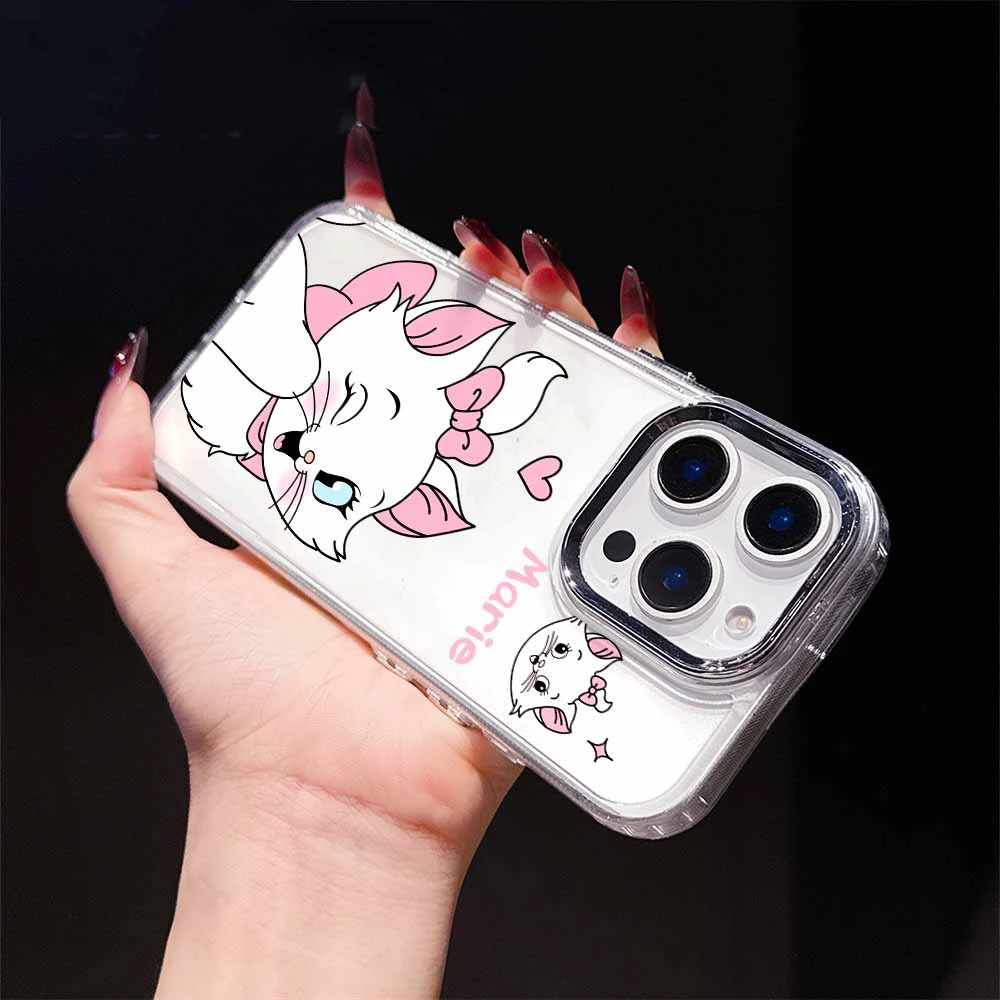 Фото Прозрачный мягкий чехол для телефона Aristo Cats Cute для iPhone 17e, 17, 16e, 16, 15, 14, 13, 12, 11 mini, Pro Max, X, XSMAX, 8, 7, Air Plus №5